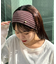 :プレート付きリブヘアターバン