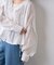 【willow】シアーフリルボリュームブラウス