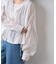 【willow】シアーフリルボリュームブラウス