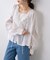 【willow】シアーフリルボリュームブラウス