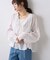 【willow】シアーフリルボリュームブラウス