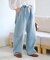 【3サイズ展開】デニムバレルイージーパンツ