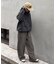 【UNISEX】ピグメント加工ワッフルイージーパンツ/WEB限定カラーあり
