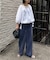 【UNISEX】ピグメント加工ワッフルイージーパンツ/WEB限定カラーあり