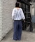 【UNISEX】ピグメント加工ワッフルイージーパンツ/WEB限定カラーあり