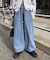 【UNISEX】ピグメント加工ワッフルイージーパンツ/WEB限定カラーあり