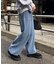 【UNISEX】ピグメント加工ワッフルイージーパンツ/WEB限定カラーあり