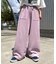 【UNISEX】ピグメント加工ワッフルイージーパンツ/WEB限定カラーあり
