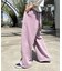 【UNISEX】ピグメント加工ワッフルイージーパンツ/WEB限定カラーあり