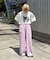 【UNISEX】ピグメント加工ワッフルイージーパンツ/WEB限定カラーあり