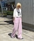 【UNISEX】ピグメント加工ワッフルイージーパンツ/WEB限定カラーあり