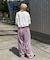 【UNISEX】ピグメント加工ワッフルイージーパンツ/WEB限定カラーあり