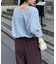 【2WAY】針抜きシアーホックヘンリートップス