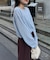 【2WAY】針抜きシアーホックヘンリートップス