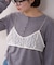 【willow】レースブラキャミ付きハニカムトップス