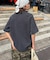 【UNISEX】ピグメント加工ラグランワッフルヘンリーTEE