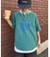 【UNISEX】ピグメント加工ラグランワッフルヘンリーTEE