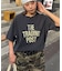 【UNISEX】ピグメント加工ラグランワッフルヘンリーTEE