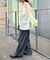 ≪裾レイヤード≫シアーバンドカラーシャツ