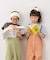 【KIDS】配色ワッフルキャミサロペット
