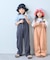 【KIDS】配色ワッフルキャミサロペット