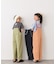 【KIDS】配色ワッフルキャミサロペット