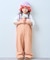【KIDS】配色ワッフルキャミサロペット