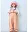 【KIDS】配色ワッフルキャミサロペット