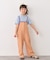【KIDS】配色ワッフルキャミサロペット
