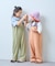 【KIDS】配色ワッフルキャミサロペット