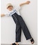 【KIDS】配色ワッフルキャミサロペット