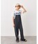 【KIDS】配色ワッフルキャミサロペット