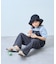 【KIDS】配色ワッフルキャミサロペット