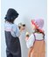 【KIDS】配色ワッフルキャミサロペット