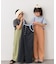 【KIDS】配色ワッフルキャミサロペット