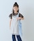 【KIDS】ランジェリーレースドットキャミチュニック