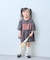 【KIDS】厚盛ロゴ5分袖チュニックワンピ