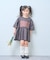 【KIDS】厚盛ロゴ5分袖チュニックワンピ