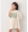 【KIDS】厚盛ロゴ5分袖チュニックワンピ