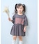 【KIDS】厚盛ロゴ5分袖チュニックワンピ