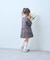 【KIDS】厚盛ロゴ5分袖チュニックワンピ