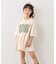【KIDS】厚盛ロゴ5分袖チュニックワンピ