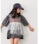 【KIDS】厚盛ロゴ5分袖チュニックワンピ