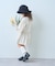 【KIDS/WEB限定新色登場】１枚でコーデ完成！厚盛ロゴ5分袖チュニックワンピ