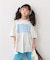 【KIDS/WEB限定新色登場】１枚でコーデ完成！厚盛ロゴ5分袖チュニックワンピ