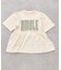 【KIDS/WEB限定新色登場】１枚でコーデ完成！厚盛ロゴ5分袖チュニックワンピ