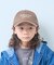 【KIDS】ストライプスカーフ付きロゴ刺繍CAP
