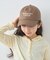 【KIDS】ストライプスカーフ付きロゴ刺繍CAP