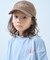 【KIDS】ストライプスカーフ付きロゴ刺繍CAP