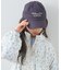 【KIDS】ストライプスカーフ付きロゴ刺繍CAP